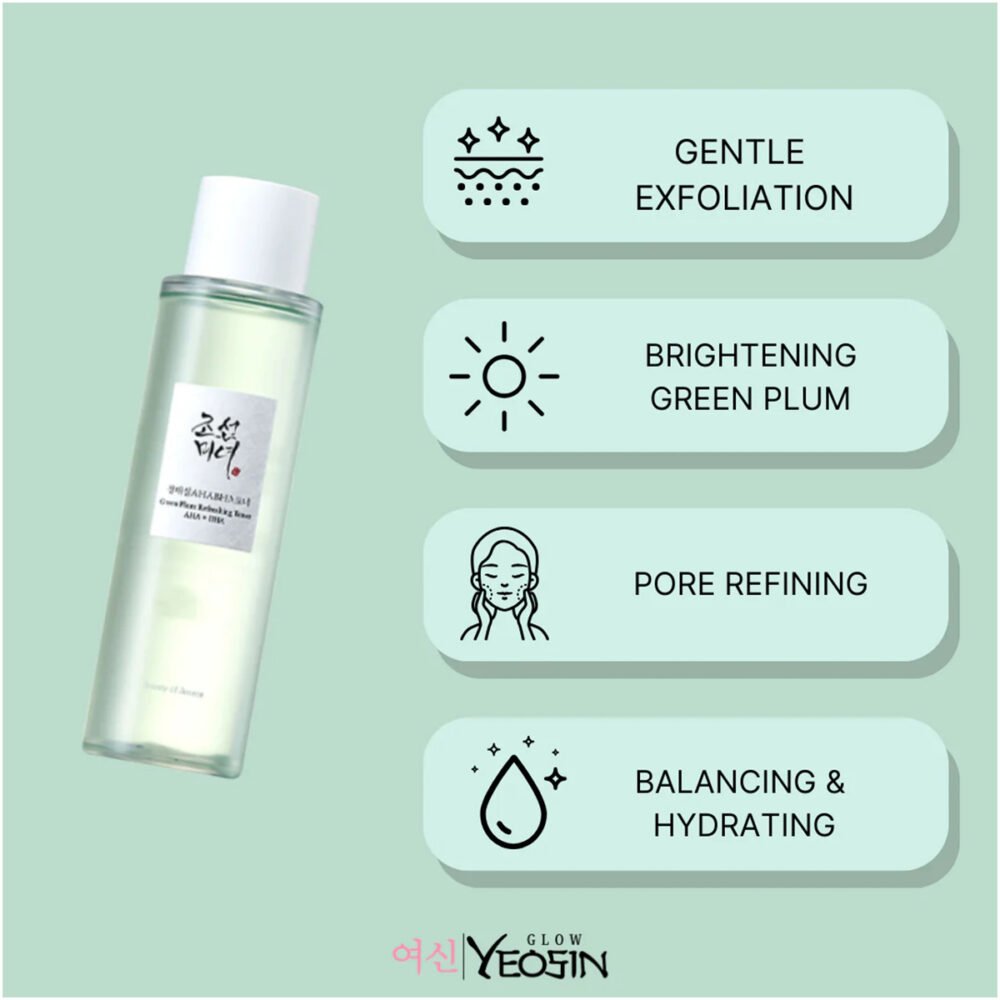 Beauty Of Joseon Green Plum Refreshing Toner: Aha + Bha - 150ml - Image 3