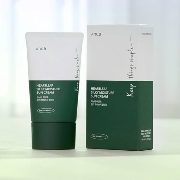 Anua Heartleaf Silky Moisture Sun Cream - 50ml
