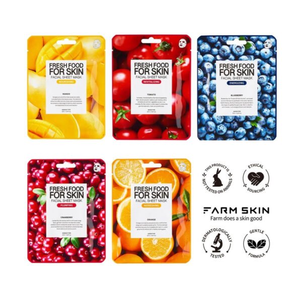 Farmskin Fresh Food For Skin Sheet Mask Set – 5 Piece