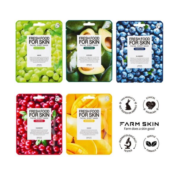 Farmskin Fresh Food For Skin Sheet Mask Set – 5 Piece