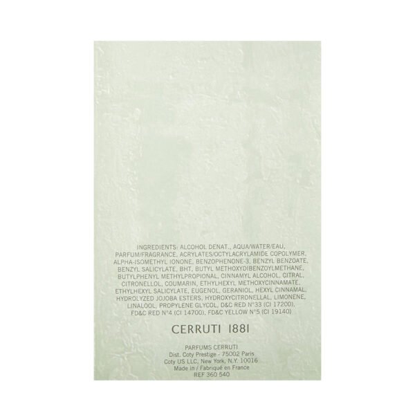 Cerruti 1881 Eau de Toilette For Men - 100ml